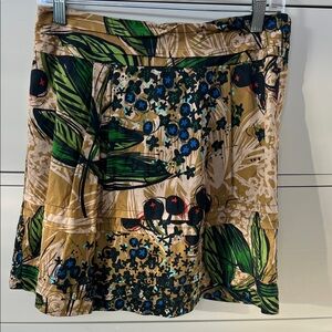 Anthropologie blueberry print cotton skirt size 4